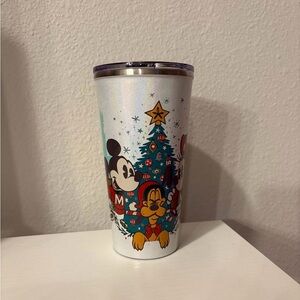 Disney Parks 2022 Christmas Mickey Minnie & Pluto Insulated Metal Tumbler